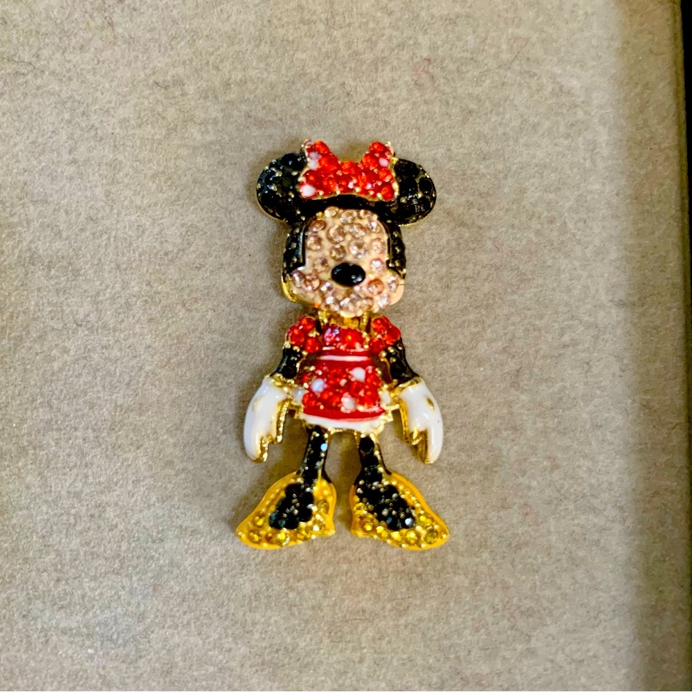 Disney x BaubleBar Classic Minnie Mouse Crystal Earrings
